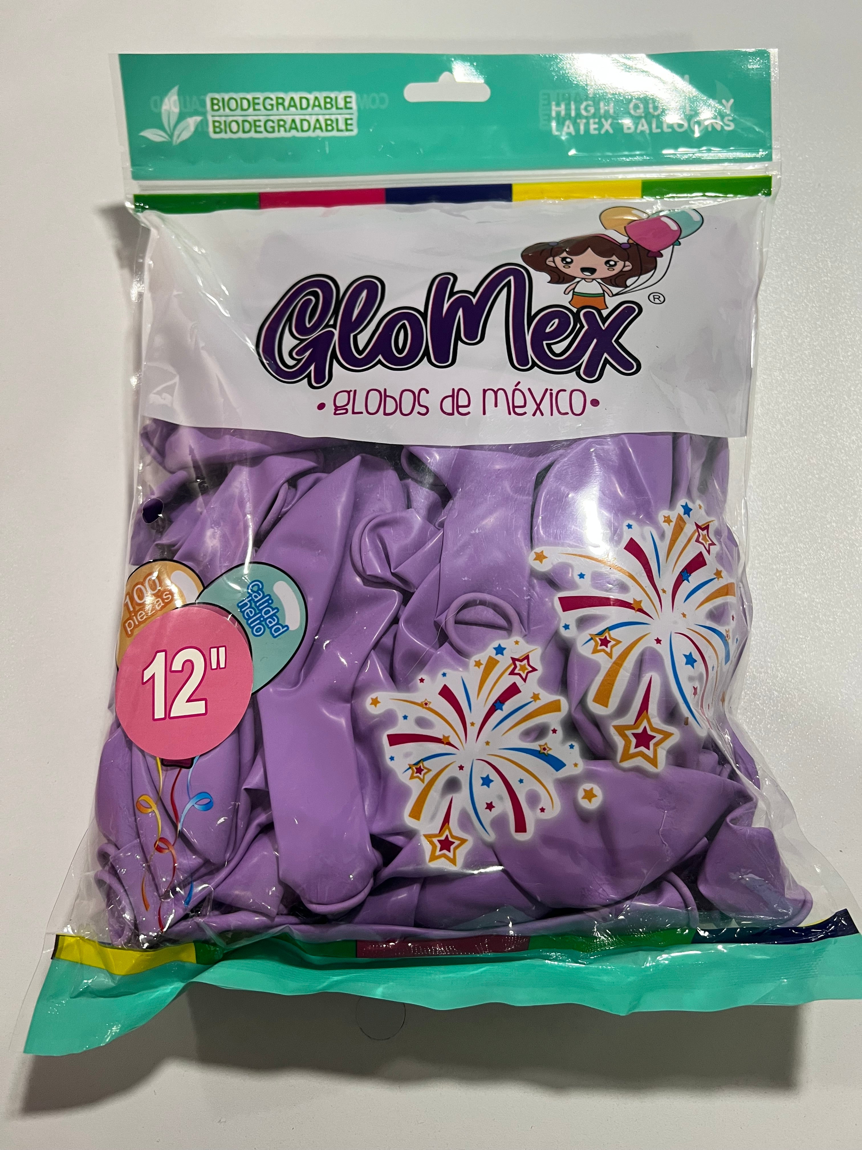Globo Glomex de 12 pulgadas color morado orquídea