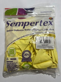 Sempertex R 12 Pastel Mate Amarillo 50 Piezas.