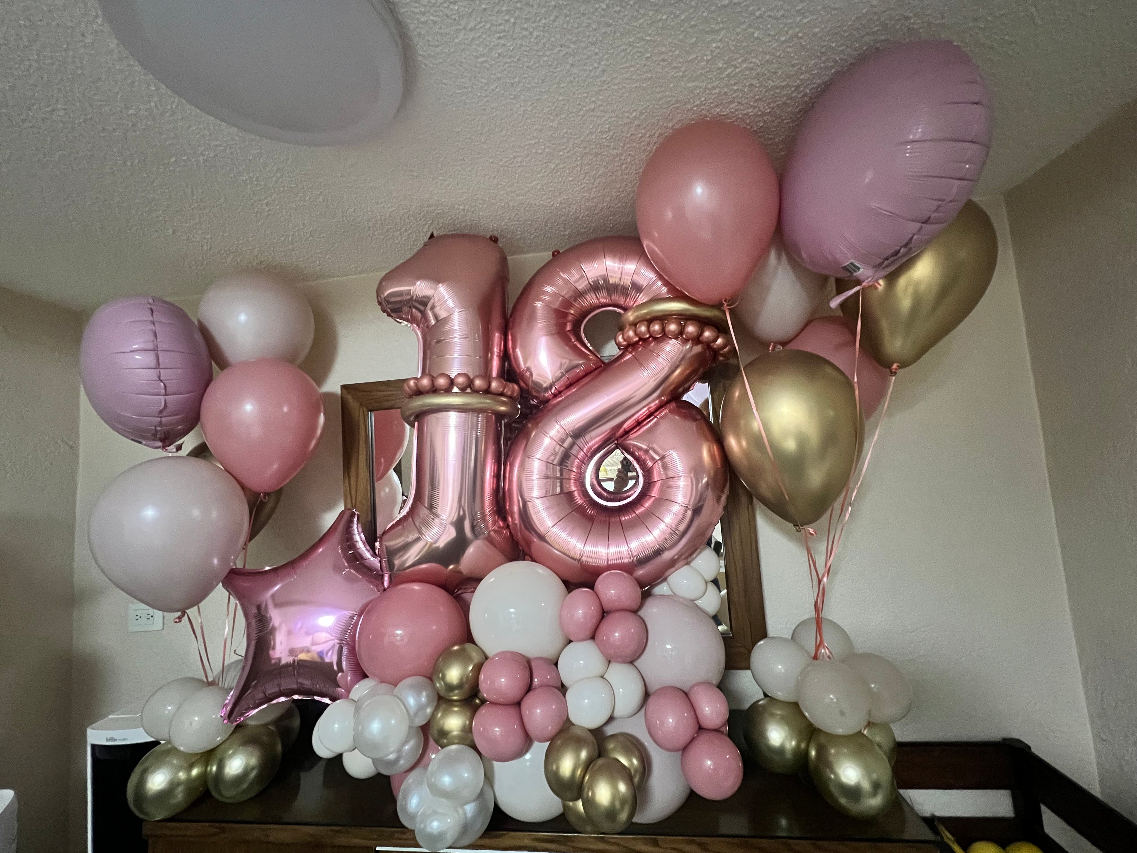 Bouquet/Arreglo de globos inflados con helio