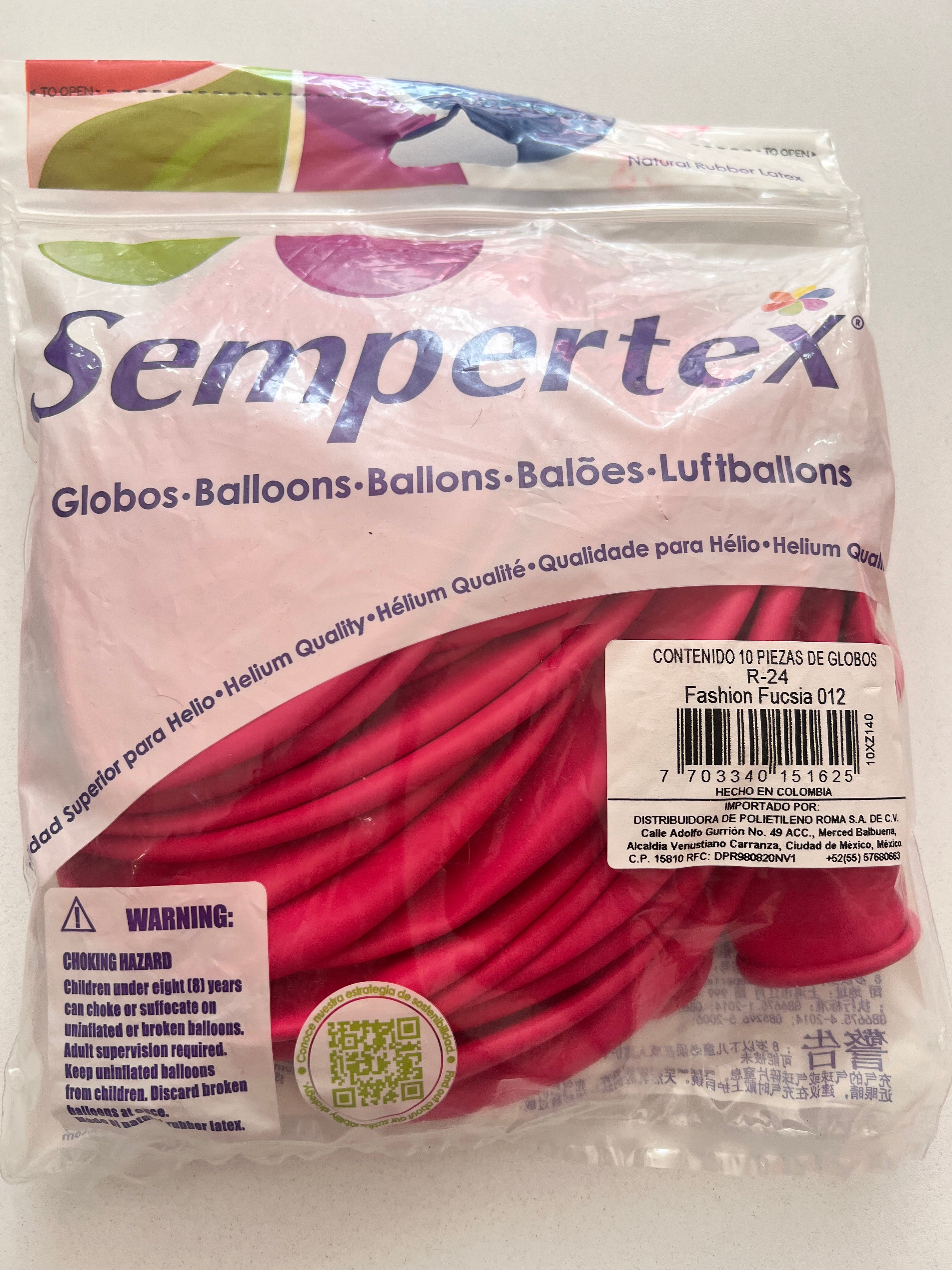 Sempertex R 24 Fashion Fucsia 10 Piezas